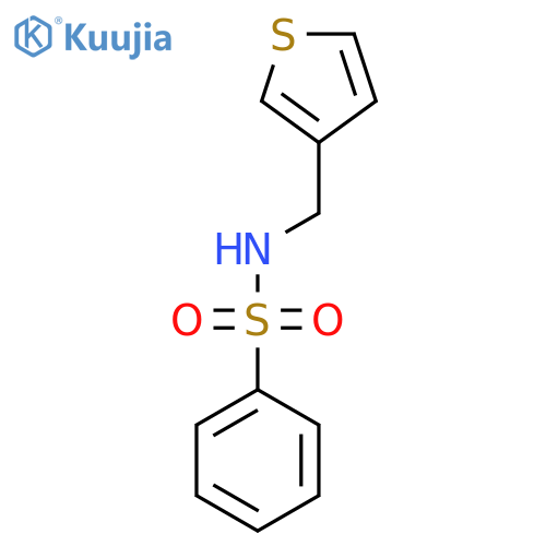 N-[(thiophen-3-yl)methyl]benzenesulfonamide structure