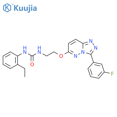 1-(2-ethylphenyl)-3-(2-{3-(3-fluorophenyl)-1,2,4triazolo4,3-bpyridazin-6-yloxy}ethyl)urea structure