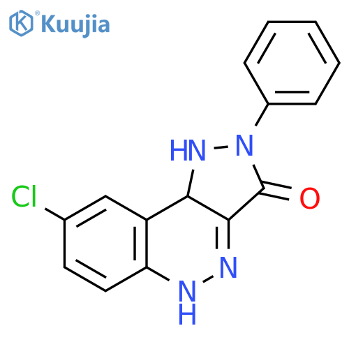 3H-Pyrazolo[4,3-c]cinnolin-3-one, 8-chloro-1,2,5,9b-tetrahydro-2-phenyl- structure