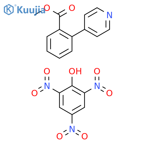 Benzoic acid, 2-(4-pyridinyl)-, methyl ester, compd. with 2,4,6-trinitrophenol (1:1) structure