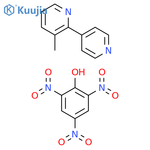 2,4'-Bipyridine, 3-methyl-, compd. with 2,4,6-trinitrophenol (1:1) structure