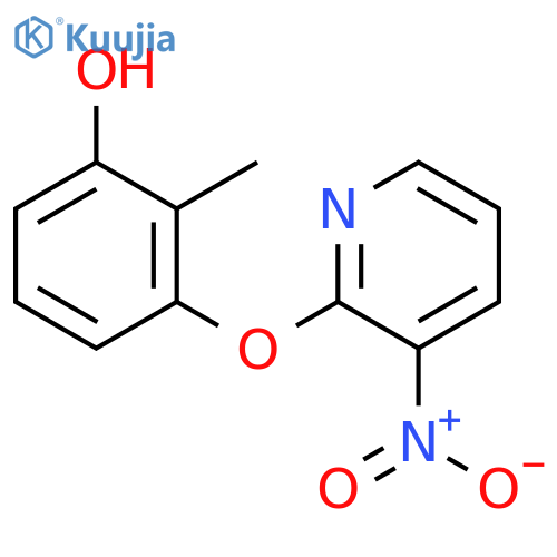 Phenol, 2-methyl-3-[(3-nitro-2-pyridinyl)oxy]- structure
