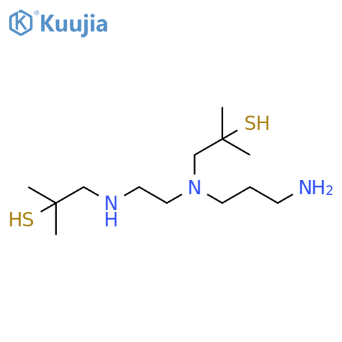 2-Propanethiol,1-[[2-[(3-aminopropyl)(2-mercapto-2-methylpropyl)amino]ethyl]amino]-2-methyl- structure