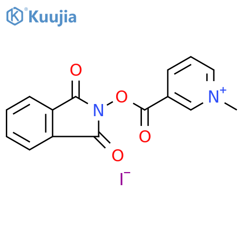 Pyridinium,3-[[(1,3-dihydro-1,3-dioxo-2H-isoindol-2-yl)oxy]carbonyl]-1-methyl-,iodide structure