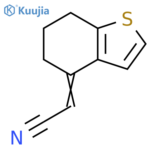 Acetonitrile, (6,7-dihydrobenzo[b]thien-4(5H)-ylidene)- structure