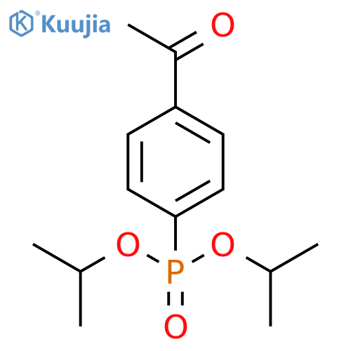 Phosphonic acid, (4-acetylphenyl)-, bis(1-methylethyl) ester structure