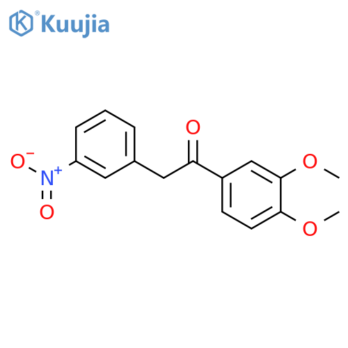 Ethanone, 1-(3,4-dimethoxyphenyl)-2-(3-nitrophenyl)- structure