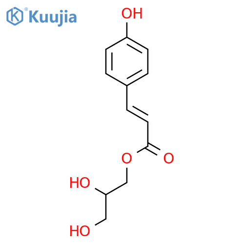 2-Propenoic acid, 3-(4-hydroxyphenyl)-, 2,3-dihydroxypropyl ester, (E)- structure