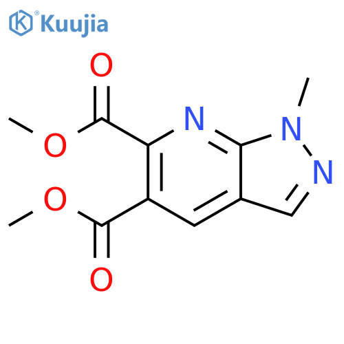 1H-Pyrazolo[3,4-b]pyridine-5,6-dicarboxylic acid, 1-methyl-, dimethylester structure