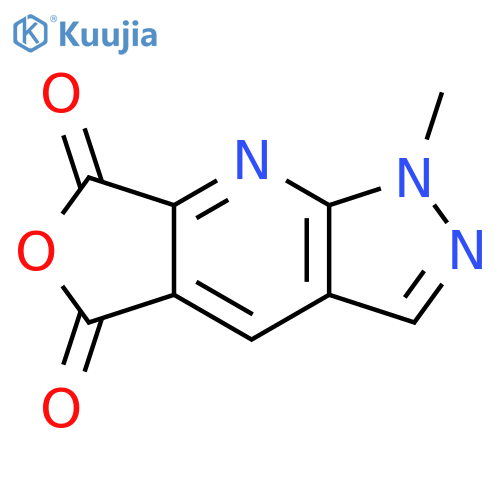 1H-Furo[3,4-b]pyrazolo[4,3-e]pyridine-5,7-dione, 1-methyl- structure