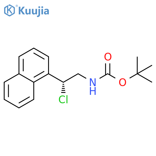 Carbamic acid, [2-chloro-2-(1-naphthalenyl)ethyl]-, 1,1-dimethylethyl ester, (R)- (9CI) structure
