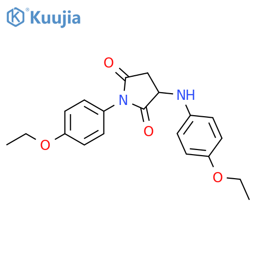 2,5-Pyrrolidinedione, 1-(4-ethoxyphenyl)-3-[(4-ethoxyphenyl)amino]- structure