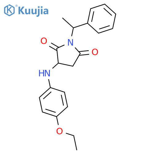 3-[(4-ethoxyphenyl)amino]-1-(1-phenylethyl)pyrrolidine-2,5-dione structure