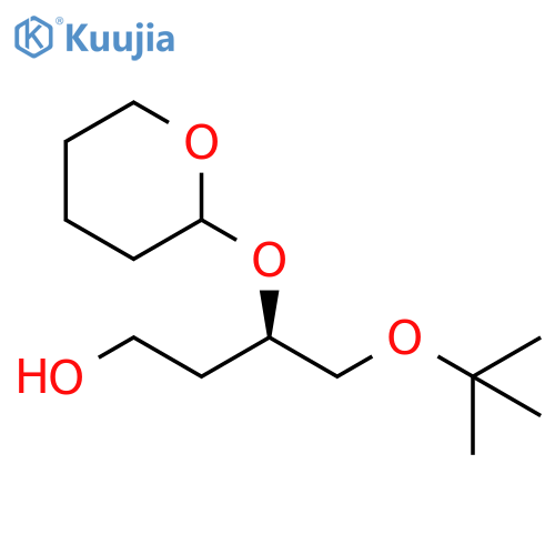 1-Butanol, 4-(1,1-dimethylethoxy)-3-[(tetrahydro-2H-pyran-2-yl)oxy]-,(3R)- structure