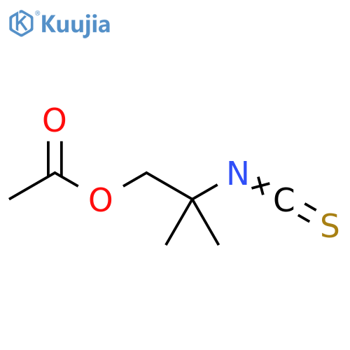 1-Propanol, 2-isothiocyanato-2-methyl-, 1-acetate structure