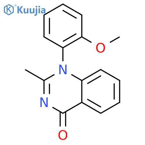 4(1H)-Quinazolinone, 1-(2-methoxyphenyl)-2-methyl- structure