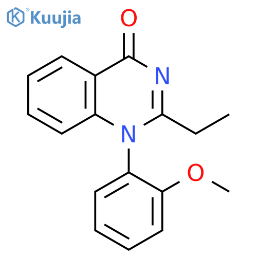 4(1H)-Quinazolinone, 2-ethyl-1-(2-methoxyphenyl)- structure