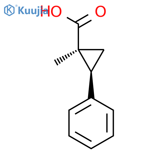 (1S,2S)-1-Methyl-2-phenylcyclopropane-1-carboxylic acid structure