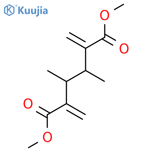 Hexanedioic acid, 3,4-dimethyl-2,5-bis(methylene)-, dimethyl ester structure