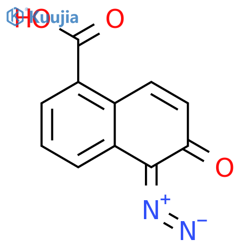 1-Naphthalenecarboxylic acid, 5-diazo-5,6-dihydro-6-oxo- structure