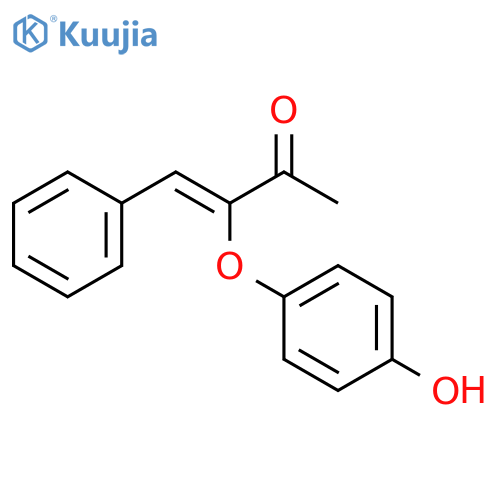 3-Buten-2-one, 3-(4-hydroxyphenoxy)-4-phenyl-, (Z)- structure