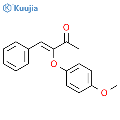 3-Buten-2-one, 3-(4-methoxyphenoxy)-4-phenyl-, (Z)- structure