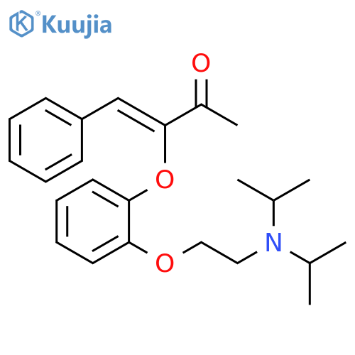 3-Buten-2-one,3-[2-[2-[bis(1-methylethyl)amino]ethoxy]phenoxy]-4-phenyl-, (Z)- structure