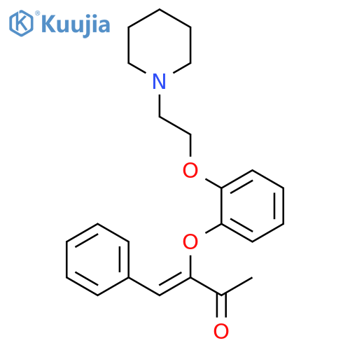 3-Buten-2-one, 4-phenyl-3-[2-[2-(1-piperidinyl)ethoxy]phenoxy]-, (Z)- structure