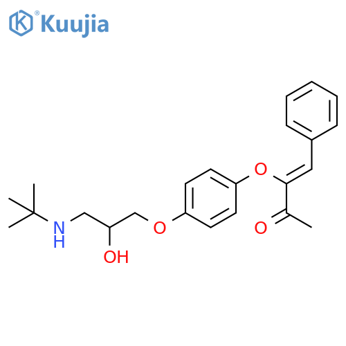 3-Buten-2-one,3-[4-[3-[(1,1-dimethylethyl)amino]-2-hydroxypropoxy]phenoxy]-4-phenyl-,(Z)- structure