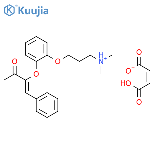3-Buten-2-one, 3-(2-(2-(dimethylamino)propoxy(and 1-methylethoxy))phenoxy)-4-phenyl-, maleate (1:1), (Z)- structure