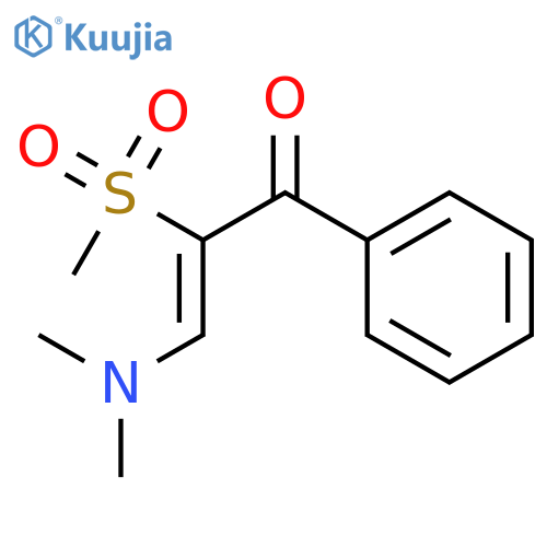 3-(dimethylamino)-2-methylsulfonyl-1-phenylprop-2-en-1-one structure