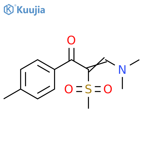 2-Propen-1-one,3-(dimethylamino)-1-(4-methylphenyl)-2-(methylsulfonyl)- structure