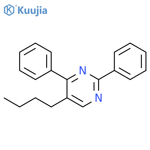 Pyrimidine, 5-butyl-2,4-diphenyl- structure