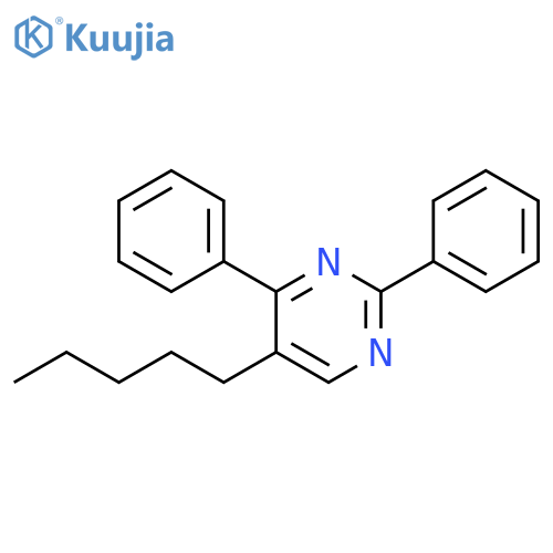 Pyrimidine, 5-pentyl-2,4-diphenyl- structure