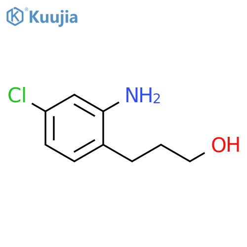 Benzenepropanol, 2-amino-4-chloro- structure