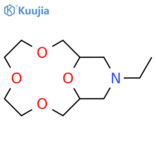 3,6,9,15-Tetraoxa-13-azabicyclo[9.3.1]pentadecane, 13-ethyl- structure
