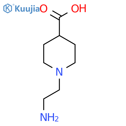 1-(2-Aminoethyl)piperidine-4-carboxylic acid structure
