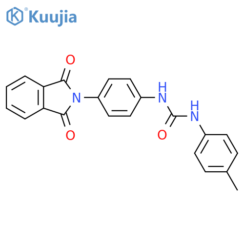 Urea,N-[4-(1,3-dihydro-1,3-dioxo-2H-isoindol-2-yl)phenyl]-N'-(4-methylphenyl)- structure