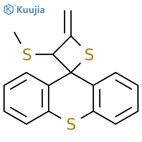 Spiro[thietane-2,9'-[9H]thioxanthene], 4-methylene-3-(methylthio)- structure
