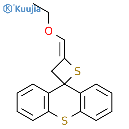 Spiro[thietane-2,9'-[9H]thioxanthene], 4-(ethoxymethylene)-, (E)- structure