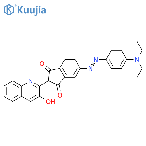 1H-Indene-1,3(2H)-dione,5-[[4-(diethylamino)phenyl]azo]-2-(3-hydroxy-2-quinolinyl)- structure
