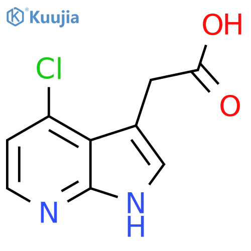 (4-Chloro-1H-pyrrolo2,3-bpyridin-3-yl)-acetic Acid structure