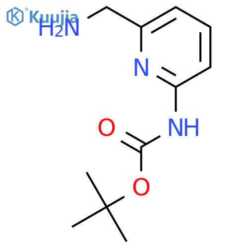 (6-Aminomethyl-pyridin-2-yl)-carbamic Acid tert-Butyl Ester structure