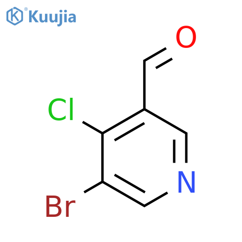 5-bromo-4-chloropyridine-3-carbaldehyde structure