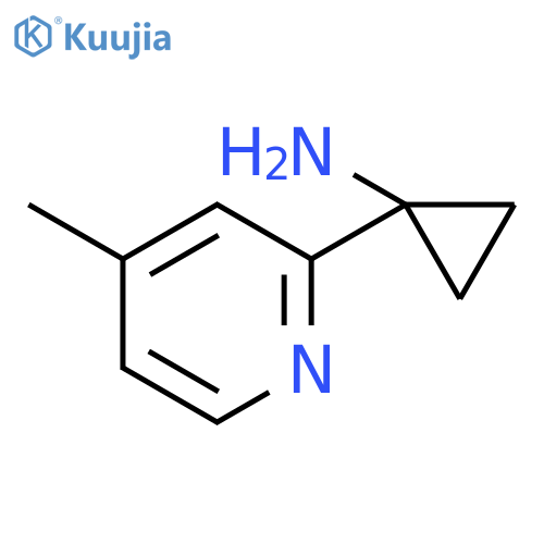 1-(4-methylpyridin-2-yl)cyclopropan-1-amine structure