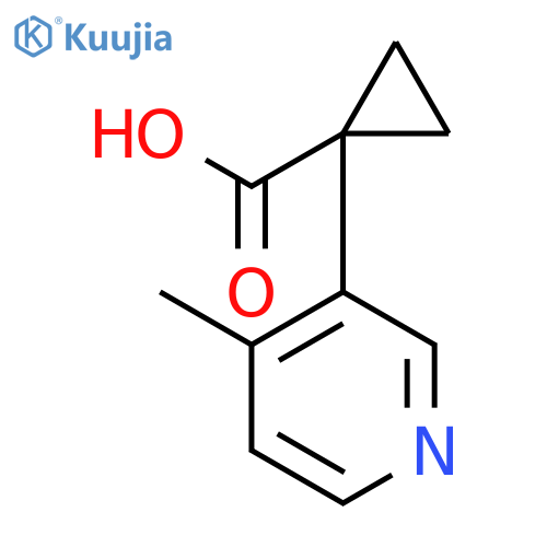 1-(4-methylpyridin-3-yl)cyclopropane-1-carboxylic Acid structure
