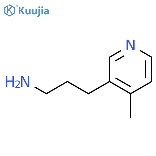 3-(4-methylpyridin-3-yl)propan-1-amine structure