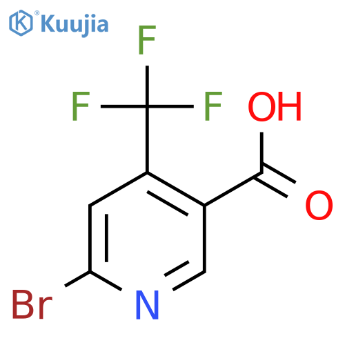 6-bromo-4-(trifluoromethyl)pyridine-3-carboxylic Acid structure
