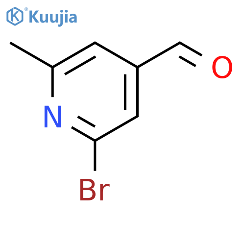 2-Bromo-6-methylisonicotinaldehyde structure