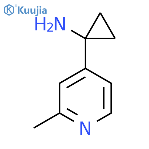1-(2-methylpyridin-4-yl)cyclopropan-1-amine structure
